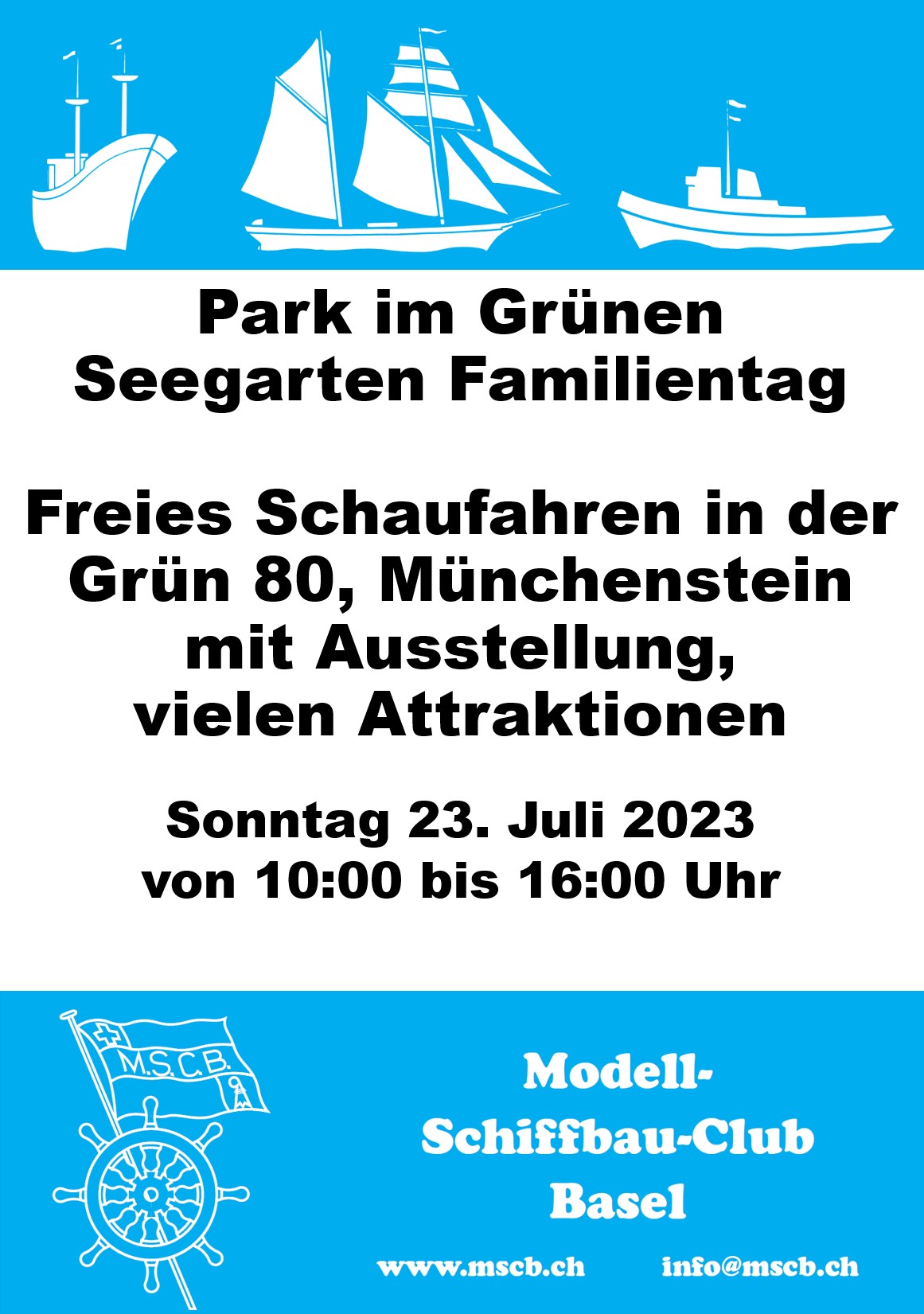 Plakat Familientag 2023